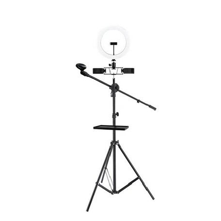 落地托盘麦克风三机位支架26cm灯