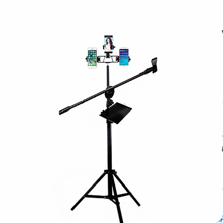 托盘麦克风落地三机位支架